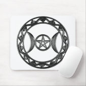 Triple Goddess met Pentagram Muismat (Met muis)
