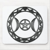 Triple Goddess met Pentagram Muismat (Voorkant)