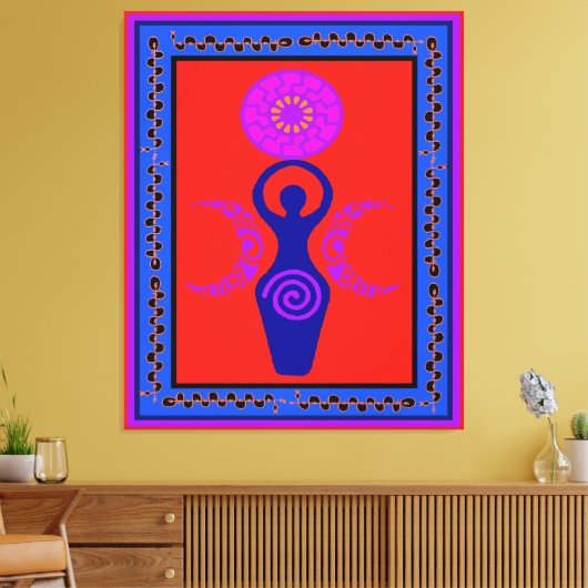 Triple Goddess Moon Phase Canvas Print (Insitu (Woonkamer))