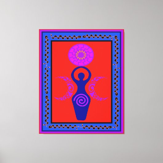 Triple Goddess Moon Phase Canvas Print (Voorkant)