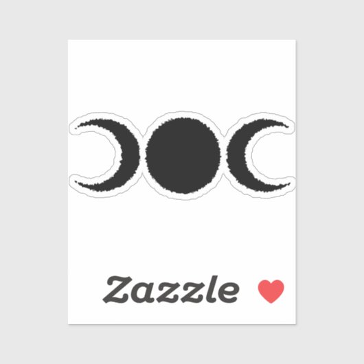 Triple Goddess Moon Sticker (Vel)
