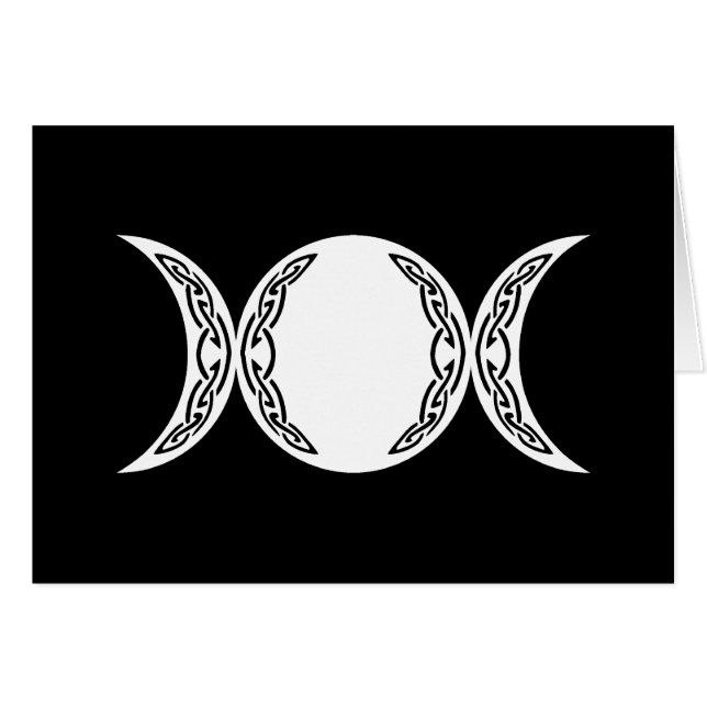 Triple Goddess Moon Symbol (Voorkant Horizontaal)