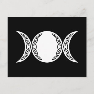 Triple Goddess Moon Symbol Briefkaart