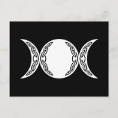 Triple Goddess Moon Symbol Briefkaart (Voorkant)
