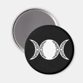 Triple Goddess Moon Symbol Magneet (Voorkant / Achterkant)