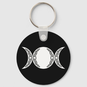 Triple Goddess Moon Symbol Sleutelhanger