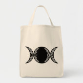 Triple Goddess Moon Symbol Tote Bag (Voorkant)