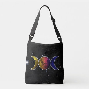 Triple Goddess Moon symbool Crossbody Tas