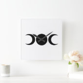 Triple Goddess Moons Wall klok (Huis)