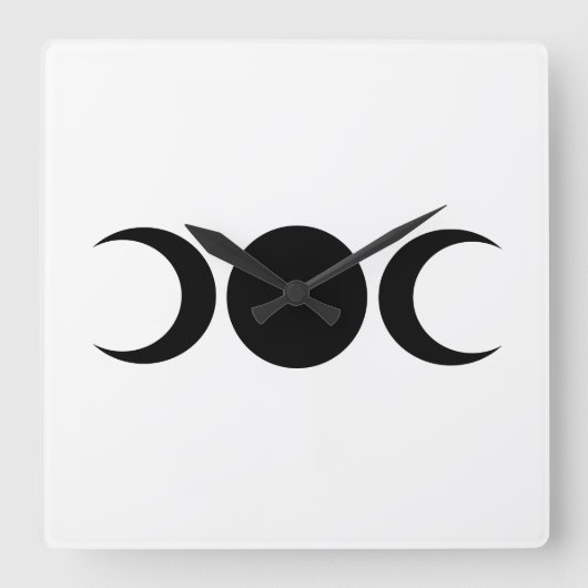 Triple Goddess Moons Wall klok (Voorkant)