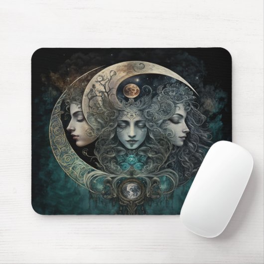 Triple Goddess Mousepad Muismat (Met muis)