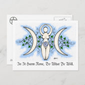 Triple Goddess Post Card Briefkaart (Voorkant / Achterkant)