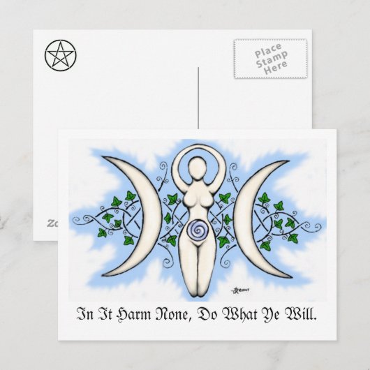 Triple Goddess Post Card Briefkaart (Voorkant / Achterkant)