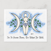 Triple Goddess Post Card Briefkaart (Voorkant)