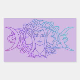 Triple Goddess Rechthoekige Sticker