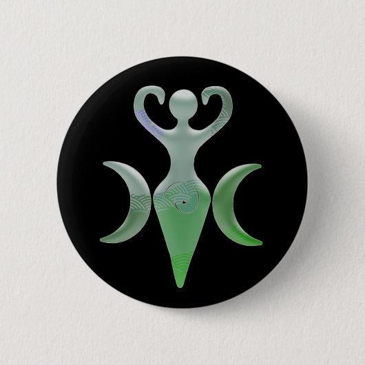 Triple Goddess Ronde Button 5,7 Cm (Voorkant)