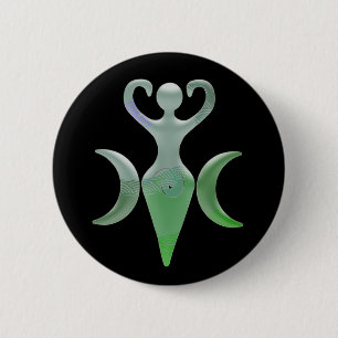 Triple Goddess Ronde Button 5,7 Cm