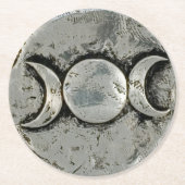 Triple Goddess Ronde Kartonnen Onderzetter (Voorkant)