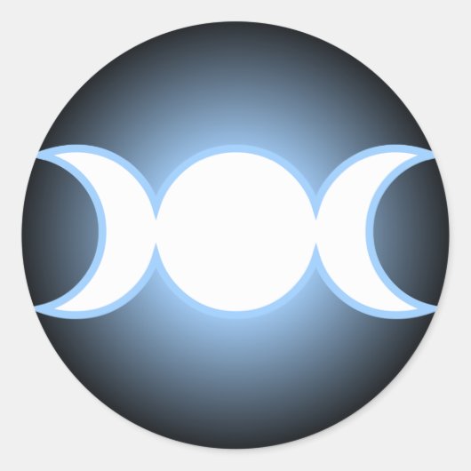 Triple Goddess Ronde Sticker (Voorkant)