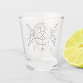 Triple Goddess Shot Glass Glas (Achterkant)