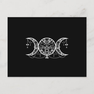 Triple Goddess Symbol Ornament Briefkaart