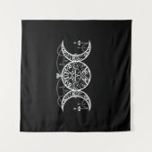 Triple Goddess Symbol Ornament Wandkleed (Voorkant (horizontaal))