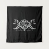 Triple Goddess Symbol Ornament Wandkleed (Voorkant)