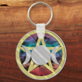 Triple Goddess Wicca Sleutelhanger (Voorkant)