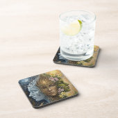 Triple Goddess Winter to Spring Imbolc Fantasy Art Bier Onderzetter (Rechterzijde)