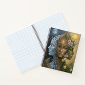 Triple Goddess Winter to Spring Imbolc Fantasy Art Notitieboek (Binnen)