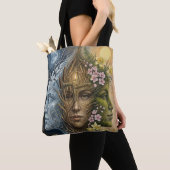 Triple Goddess Winter to Spring Imbolc Fantasy Art Tote Bag (Dichtbij)
