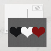 Triple Heart Briefkaart (Voorkant / Achterkant)