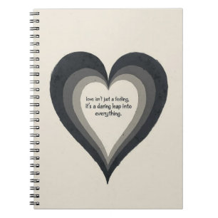 Triple Heart Layers - Vetgedrukte liefdesverklarin Notitieboek
