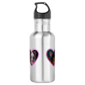 Triple Heart Mice Water Bottle Waterfles (Achterkant)