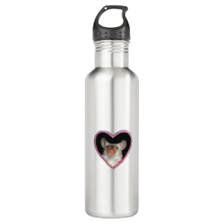 Triple Heart Mice Water Bottle Waterfles