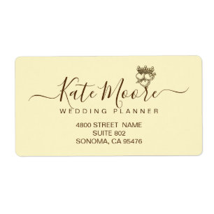 Triple Hearts en Crown Business Return Etiket