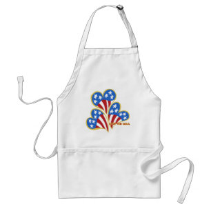 Triple Hearts USA Chef's apron Standaard Schort