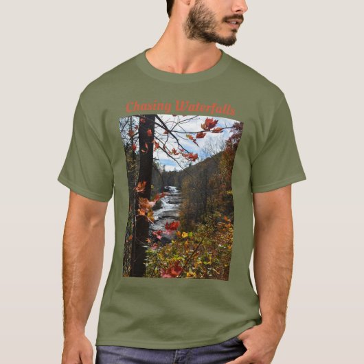 Triple Herfsten Blue Ridge Mountains T-shirt (Voorkant)