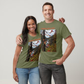 Triple Herfsten Blue Ridge Mountains T-shirt (Unisex)