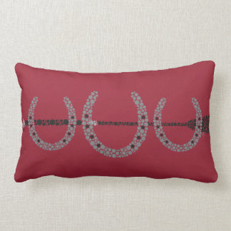 Triple Hoefijzer w Crop Pillow BURGUNDY Kussen