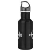 Triple Hoefijzer w Crop Sport Bottle (licht) Waterfles (Achterkant)