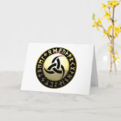 Triple Horn van Odin Kaart (Gele Bloem)