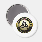 Triple Horn van Odin Magneet (Voorkant / Achterkant)