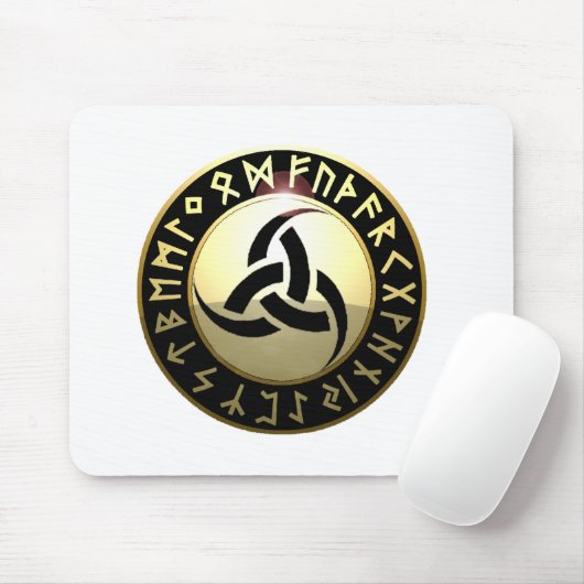 Triple Horn van Odin Muismat (Met muis)