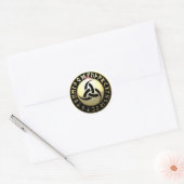 Triple Horn van Odin Ronde Sticker (Envelop)