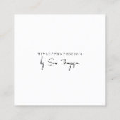 Triple Icon & QR Code Business Social Media Gold Vierkante Visitekaartje (Achterkant)