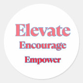 Triple Impact Ronde Sticker (Voorkant)