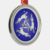 Triple Jackalope Ornament (Rechts)