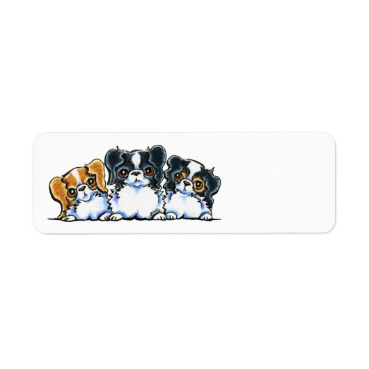 Triple Japanse Chin Etiket (Voorkant)