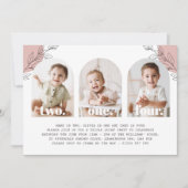 Triple Joint Landschap Foto Verjaardag Uitnodiging (Voorkant)